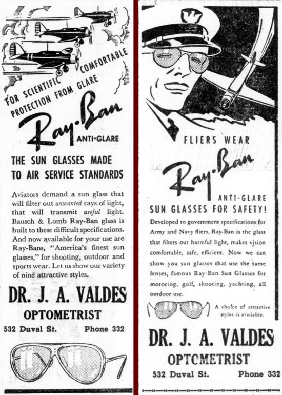 Ray-Ban in War Service